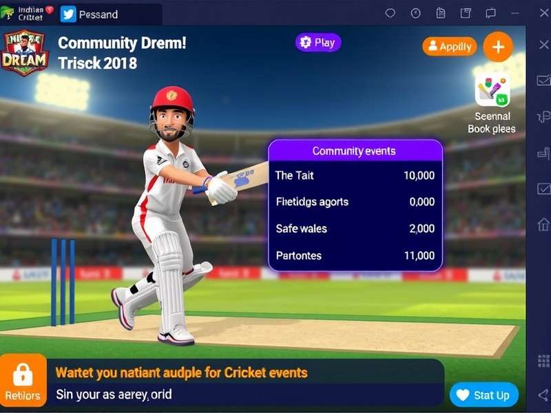 Indian Cricket Dream Batting Interface